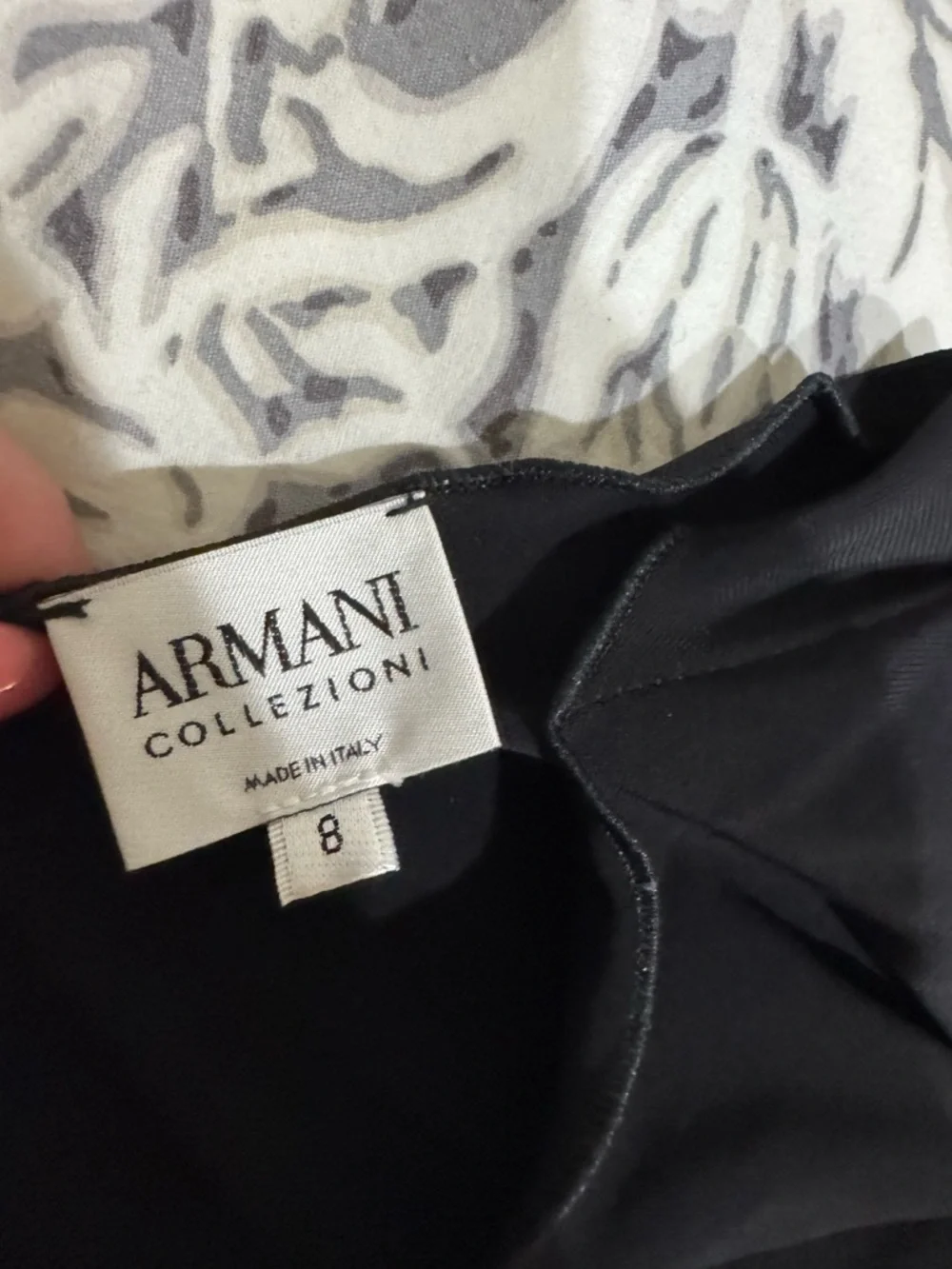 Armani Collezioni Black Long-Sleeve Twist-Neck Maxi Dress size 8 - Picture 10 of 10